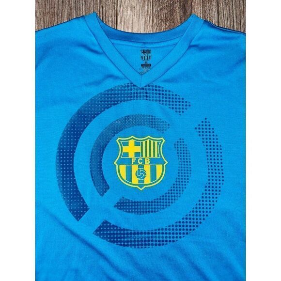 N8 Official Barcelona FCB V Neck T-Shirt Men's Size XL NWT New Slim Fit Futbol L - Picture 4 of 4